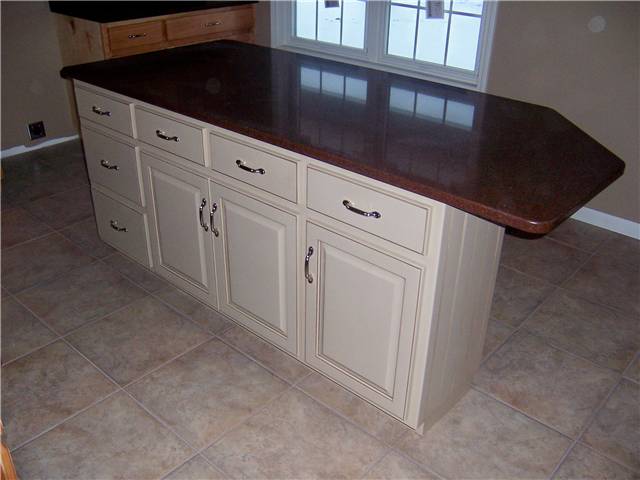 Quartz island countertop